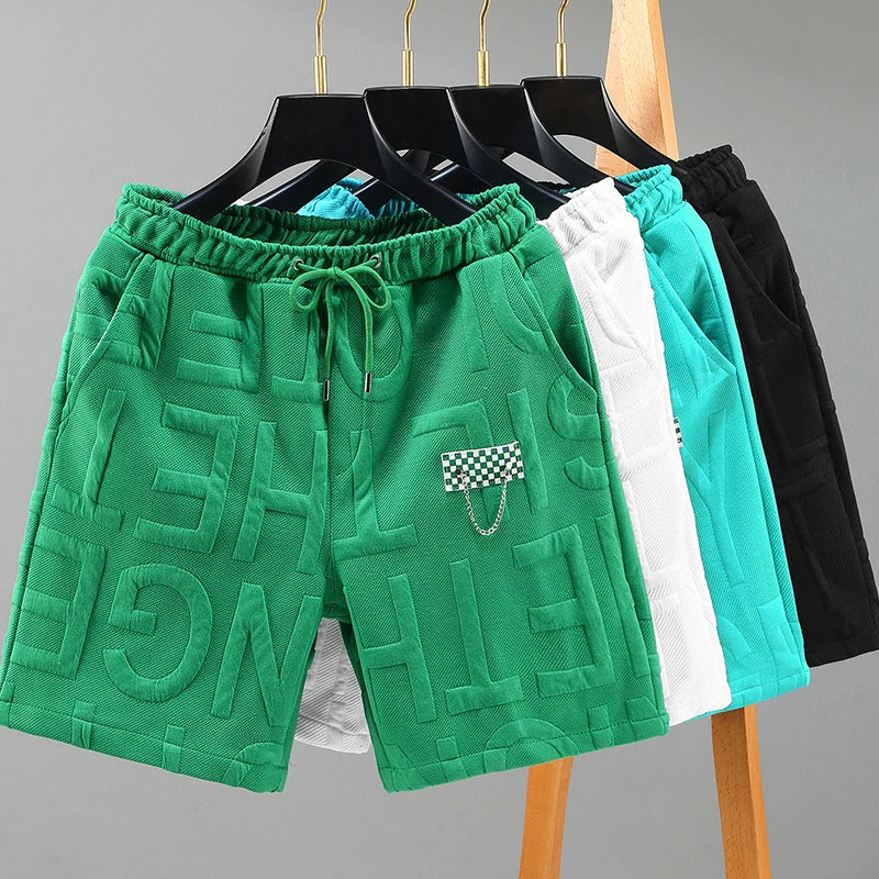 New Fashion knitted Shorts Men Comfortable Elastic Waist Clothing Male Breathable Short Trousers plus size