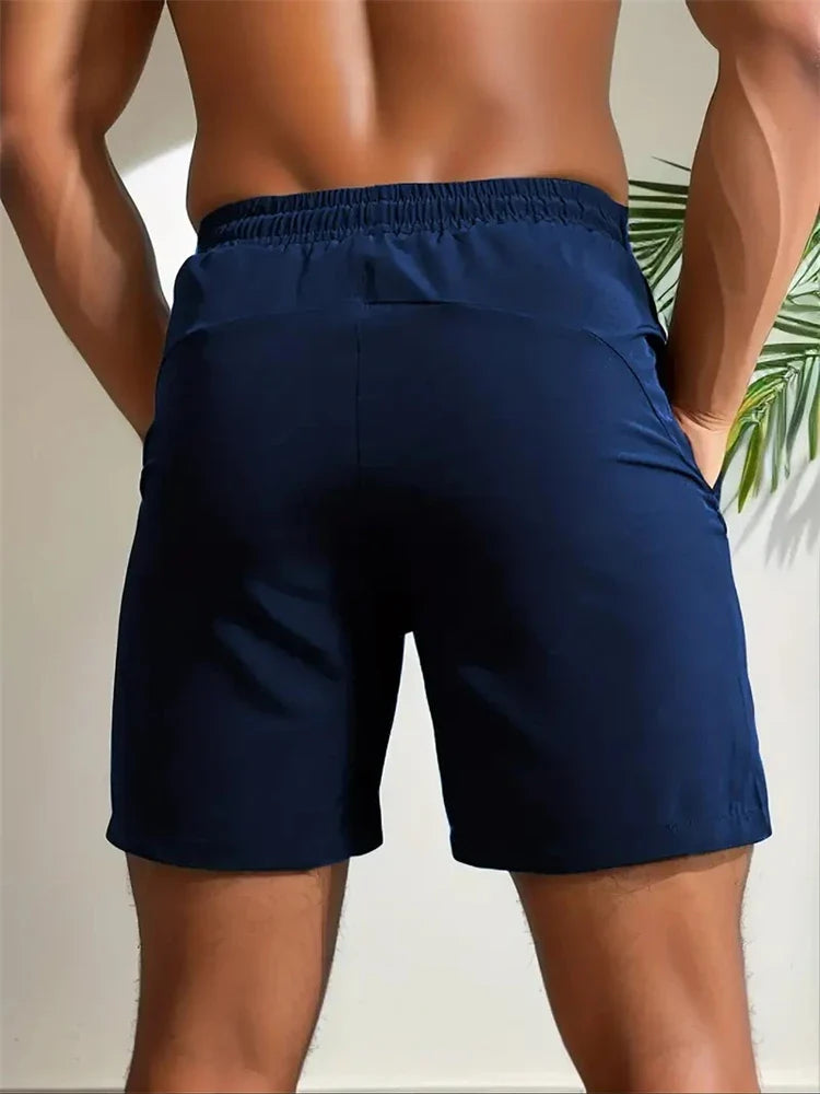 Summer Shorts Men Gym Sport Running Squat Fitness Workout Man Short Pants Breathable Quick-drying Drawstring Mens Shorts