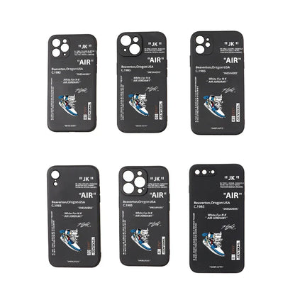 Case for iPhone 15 14 13 12 11 XSM X XR 6 7 8 Plus Waterproof Soft Case Black White Air Case Full Protect Case iPhone 12
