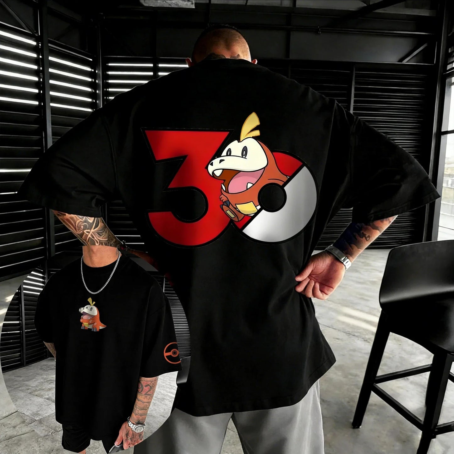 30th Anniversary Printed Cotton T-shirt Summer New Men's and Women's Loose Casual Hip Hop Trendy Short Sleeve Top