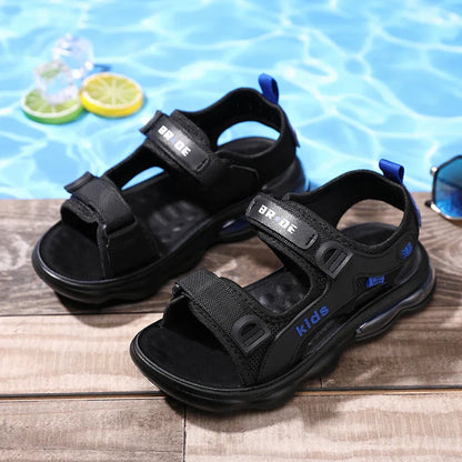 A pair of children's summer open-toe sandals, air-cushioned shock-absorbing and rebound outdoor beach shoes, sizes 32-42,TL-1921