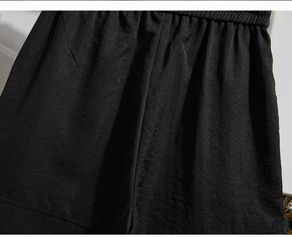 Plus Size Summer Shorts For Women 2025 Summer Ice Silk Drawstring Large Size Loose Shorts Women Korean Streetwear Shorts Female