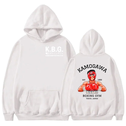 Anime Hajime No Ippo Kamogawa Boxing Gym Hoodie Women Men Sweatshirt Sport Coat KGB Graphic Clothing Harajuku Streetwear Tops