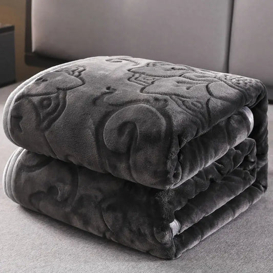 Soft Warm Solid Velvet Blanket Autumn Winter Warm Couch Bed Throw Blankets Home Decor Sofa Cover Bedding Bedspread Blanket