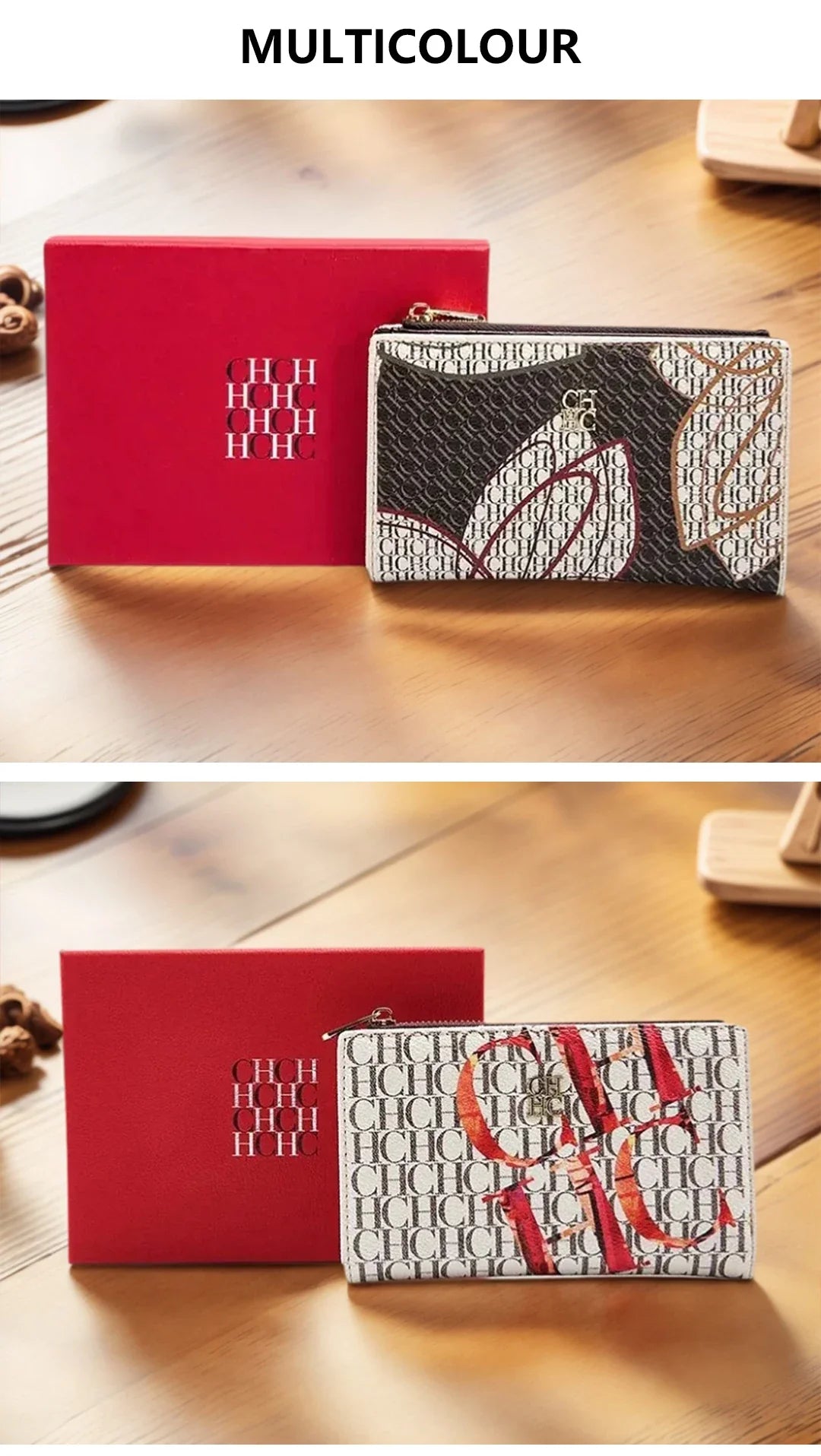 Exquisite Compact Portable High-quality Wallet With A High-end Feel Light Luxury Women's Cartoon Pattern Printed Wallet