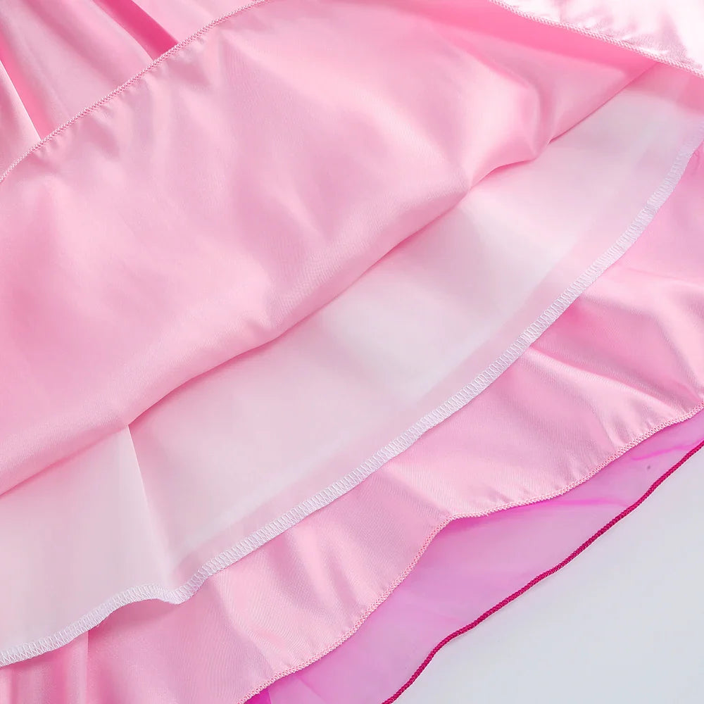 Girls Costume Sleeping Beauty Aurora Princess Party Rapunzel Halloween Snow White Cosplay Costume Kid Cinderella Dress up