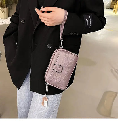 Women Genuine Leather Shoulder Bag New Casual Female  Small Crossbody Bags For Women Bag Cell Phone Bag Day Clutches