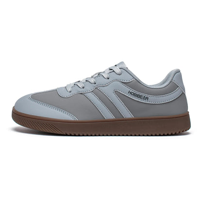 Unisex Wide Toe Shoes Artificial Leather Sneakers Casual Lace Up Retro Fashion Shoes for Women Men