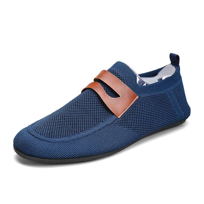 Men's Non Slip Loafers Thin Bottom Breathable Casual Slip on Lightweight Fashion Loafer Comfortable Driving Office Shoes
