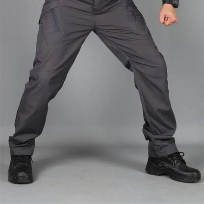 New Casual Tactical Pants Men Cargo Pants Multi Pockets Safari Style Trousers Waterproof Male Streetwear Hiking Plus Size S-6XL