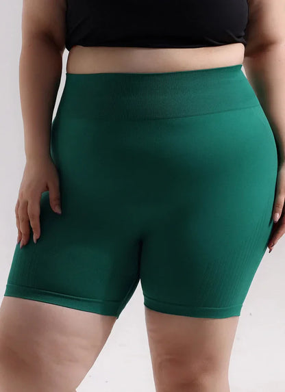 Plus Size Sports Shorts Women Seamless Skinny Shorts Outdoor Running Sexy Hip Liftting High Elastic Yoga Shorts Summer