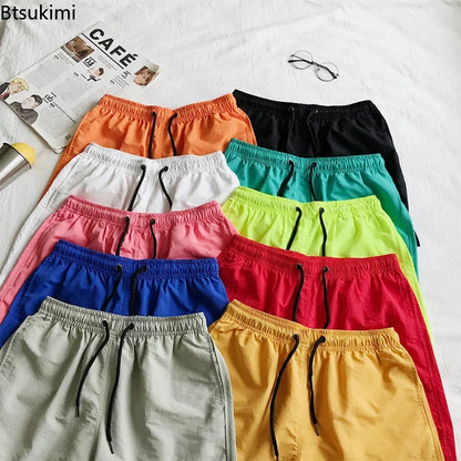 2026 Summer Men's Swimwear Swim Shorts Trunks Beach Board Shorts Swimming Pants Mens Running Sports Surffing Shorts Male M-5XL