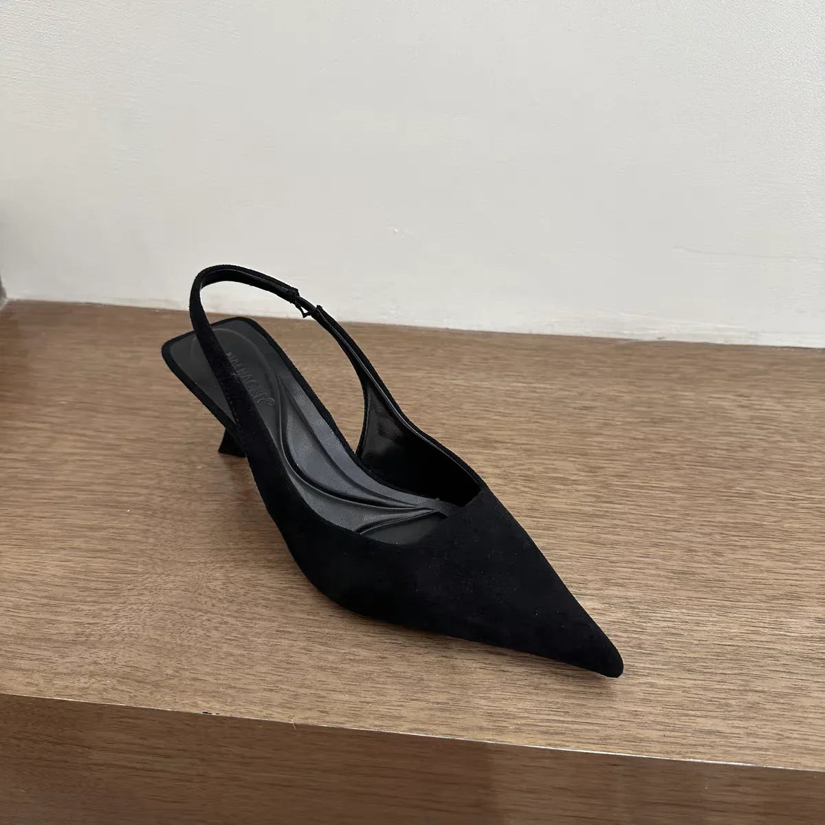 Summer Slip on Leopard Women Sandals Slingback Shoes Fashion Pointed Toe High Heel Stripper Party Ladies Sandalias Shoes
