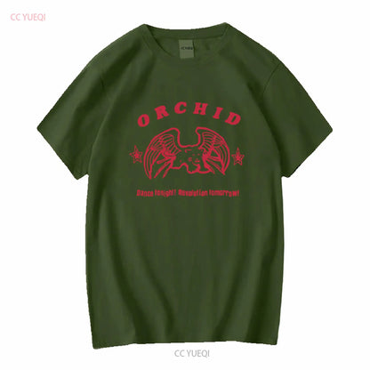 Orchid Dance Tonight T Shirt Screamo Punk Music Ampere Jeromes Dream Raein Y058 vintage Washed Slightly Stretched graphic