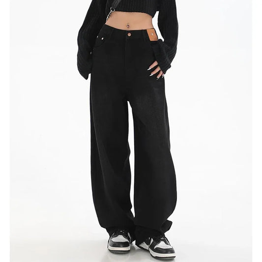Classic Retro High Waist Baggy Jeans