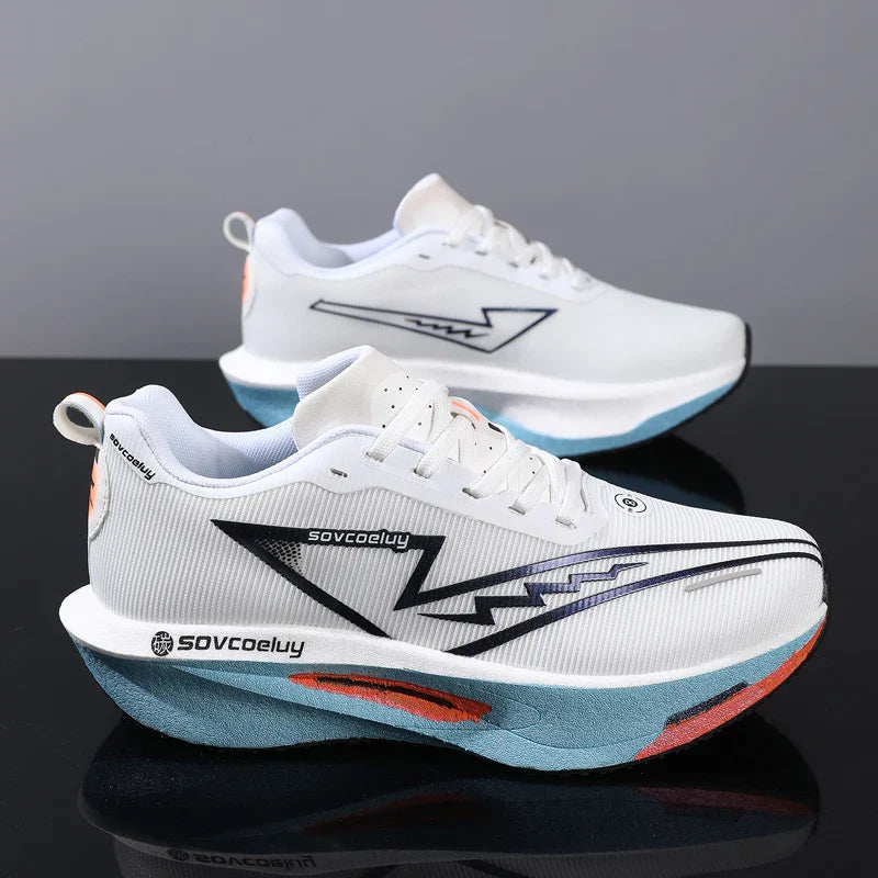 2026 Running Shoes Carbon Board Marathon Men Sports Breathable Lightweight Women's Comfy Athletic Antiskid Sneakers Casual New