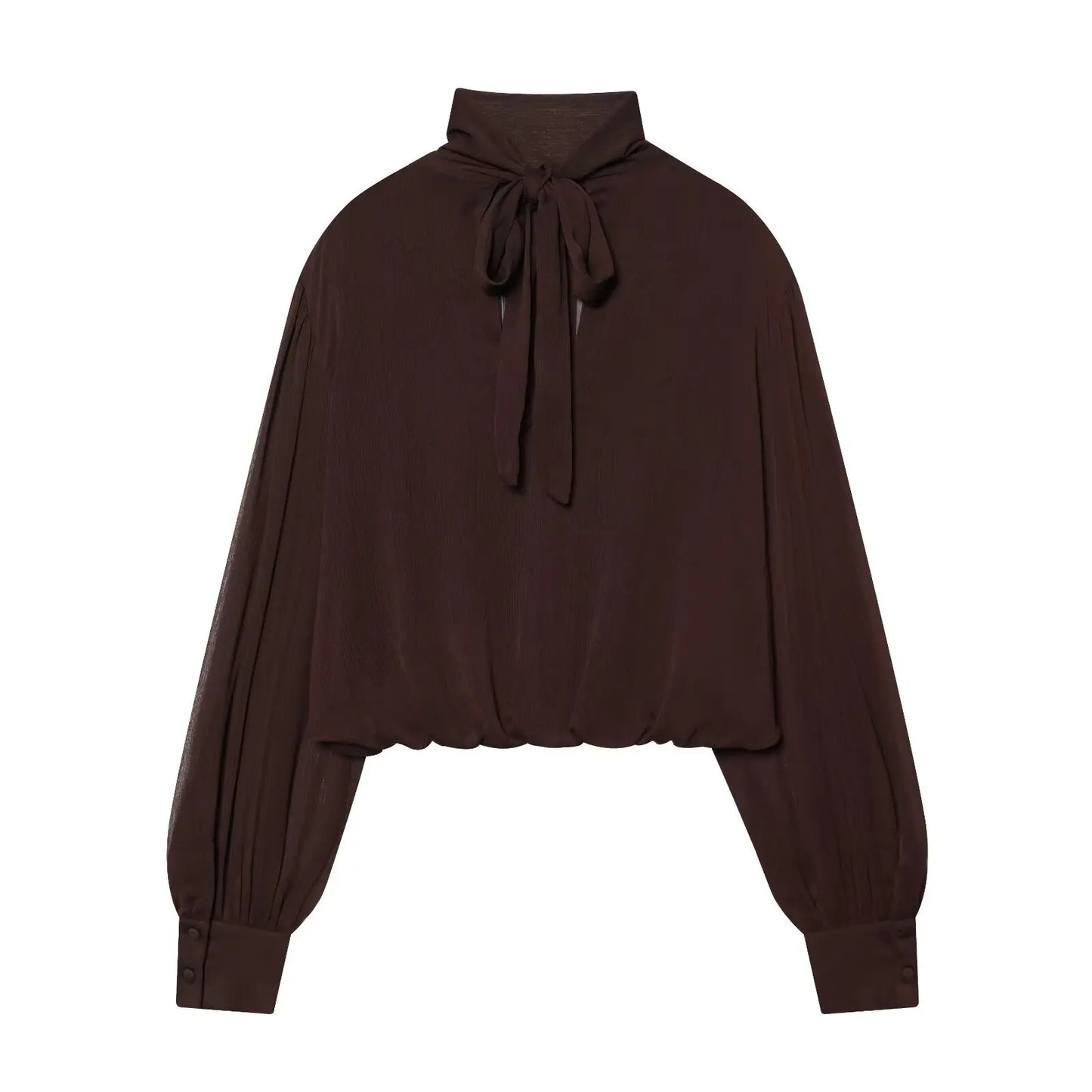 Women's 2026 New Perspective Shirts Tops Fashion Loose Long-Sleeved Elegant Spring Blouses Chic Youth Street Travel Blouses Tops