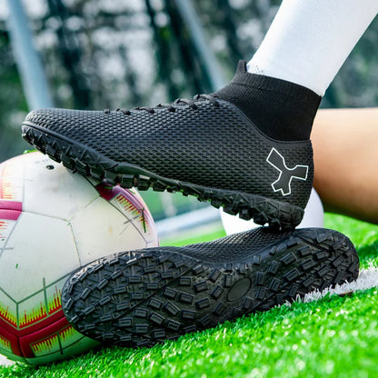 Men Quality Soccer Shoes Durable Boys Football Boots Lightweight Children Football Shoes Futsal Training Sneakers Soccer Cleats