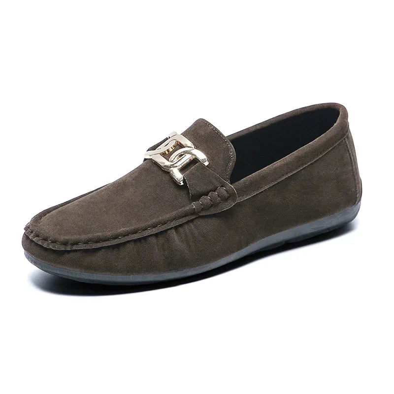 Fashion Suede Men Casual Shoes  Breathable Comfort Slip-on Mens Driving Shoes Luxury Brand Men Loafers Mens Lazy Shoes Moccasin