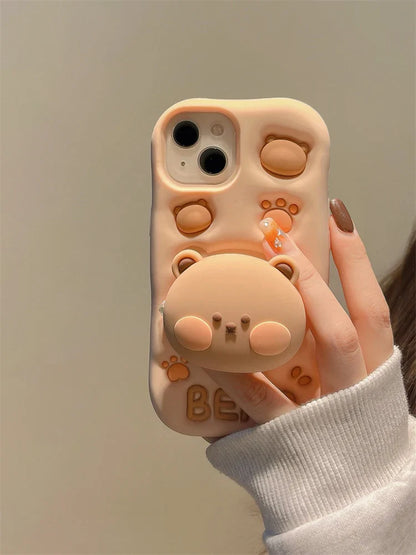 Phone Case For iPhone 11 12 13 14 15 16 Pro Max XS XR X 7 8 Plus Cute Girl Cover
