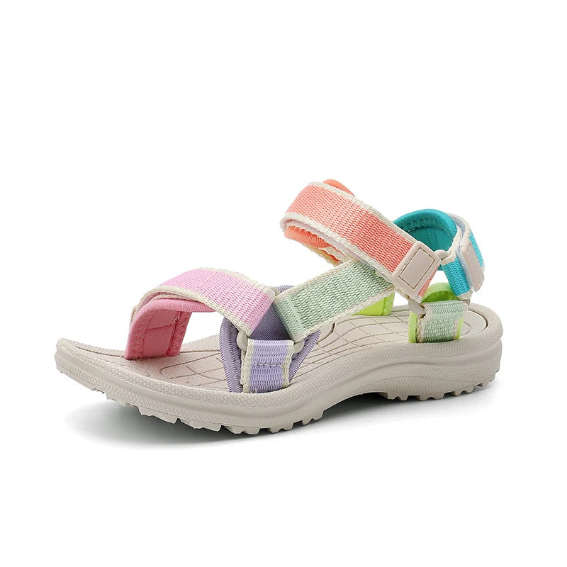 Fashion Kids Sandals Boy Soft Sole Non-slip Outdoor Breathable Walking Sandials Summer Children's Girls Beach Shoes