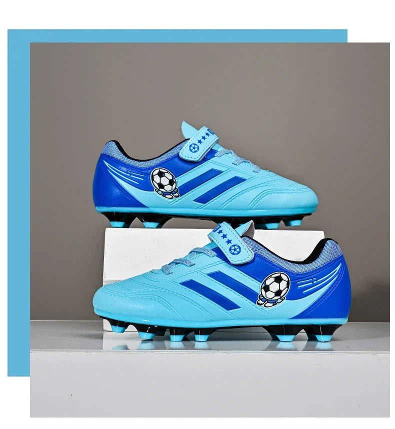 New Kids Turf Football Boots Training Shoes Soccer Shoes Drop Shipping Professional Match Grass Ultralight Cleats Boys Non-Slip