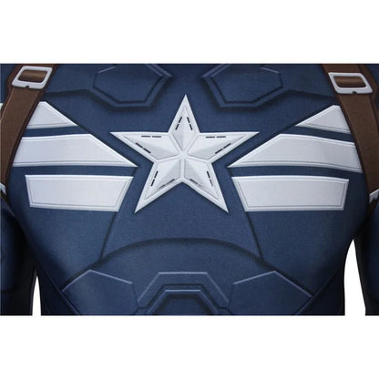 Captain America Cosplay Costume 3D Printed Spandex Zentai Suit for Men Superhero Halloween Party  Cosplay Outfit