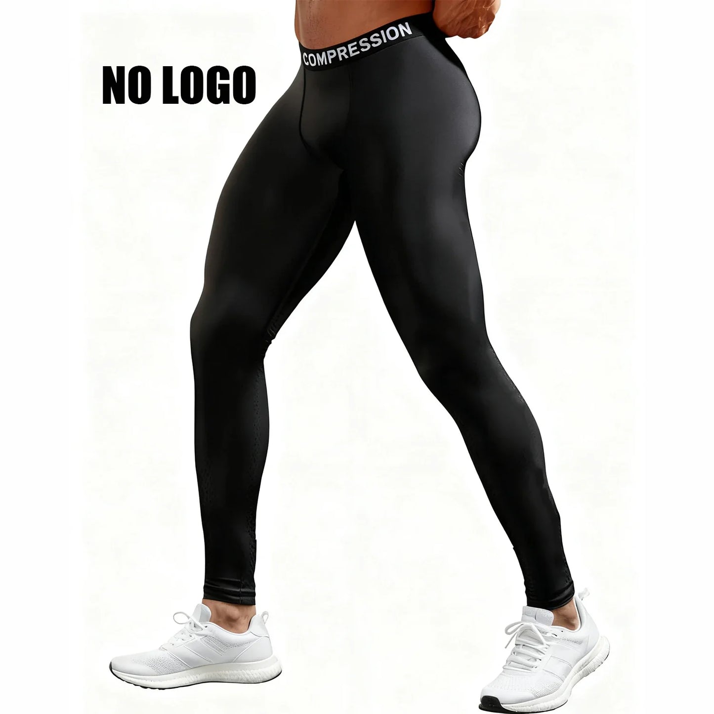 Men's Compression Leggings High Elastic Quick Dry Breathable Sports Base Layer for Gym Running Basketball Workout
