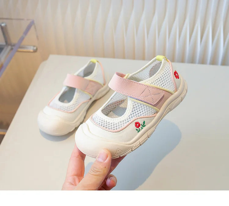 Kids mesh sneaker Anti-slip Sandal Toddler Boy Sports Shoe Girl Children Breathable Beach Sandal Soft Bottom sports casual Shoes