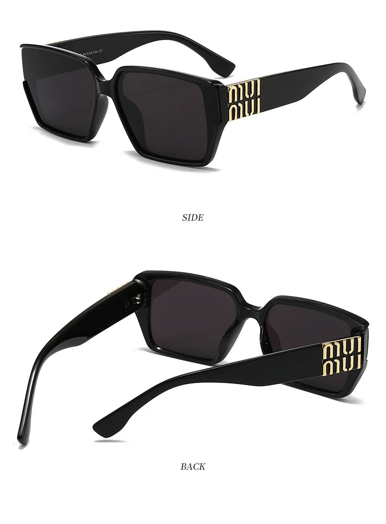 Designer Sunglasses for Women and Men Stylish Square Luxury Glasses Unisex Trend Vintage Shades UV400