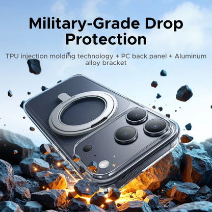 iPhone 17 Pro Max 360° Magnetic Stand Case Cover for iPhone 17pro for Magsafe Rotatable Magnet Kickstand Case