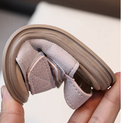 Summer Kids Sandals Boys Beach Sandal Baby Boy Shoes First Walkers Soft Bottom Solid Color Girls Sandals