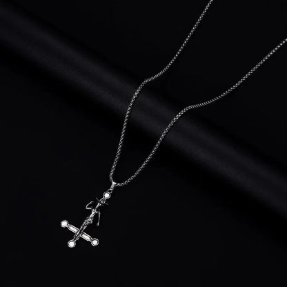 European And American Fashion Personality Retro Gothic Cross Necklace For Men And Women Street Hip-Hop Trendsetters Versatile Pe