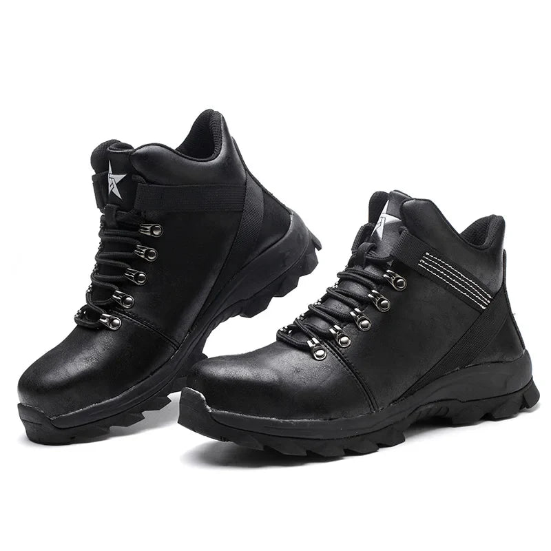Safety Shoes Men Lightweight Sneaker Steel Toe Cap Shoes Anti-smash Puncture-Proof Work Safety Shoes Protective Boots Work Shoes