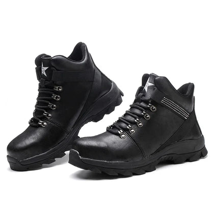 Safety Shoes Men Lightweight Sneaker Steel Toe Cap Shoes Anti-smash Puncture-Proof Work Safety Shoes Protective Boots Work Shoes