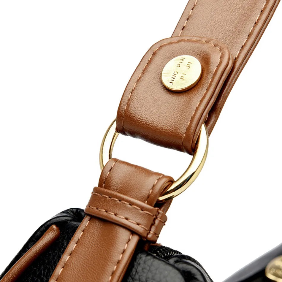 Genuine 3 Layers High Quality Soft Leather Ladies Crossbody Bags for Women Luxury Handbags Women Bags Designer  Shoulder 2024