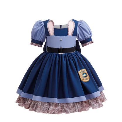 Fantasia de Judy Hopps Zootopia para Cosplay, Vestido de Roleplay para Menina, Fantasia Clássica de Halloween, Apresentação, Presente de Aniversário para Menina
