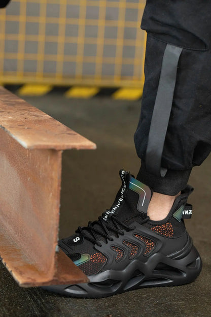 Work Sneakers Men Indestructible Safety Shoes Men Steel Toe Shoes Work Boots Men Puncture Proof Industrial Boots High Quality