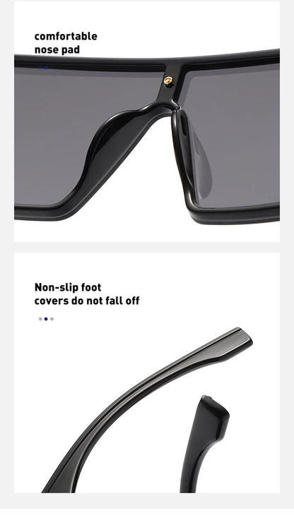 New Fashion Square Sunglasses For Women Men Oversized Frame Luxury Brand Disigner 2021 Sun Glasses UV400 Wholesale
