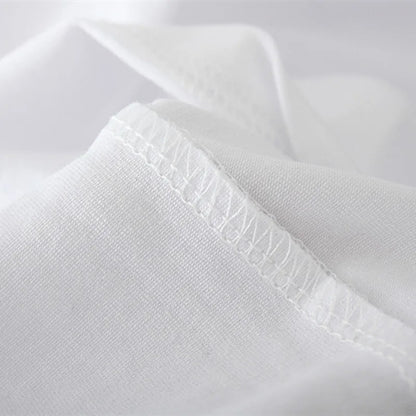 Short Sleeve Tee - Polyester Spandex Blend - Medium Stretch Knit Fabric Women's Paris Letter Print T-Shirt