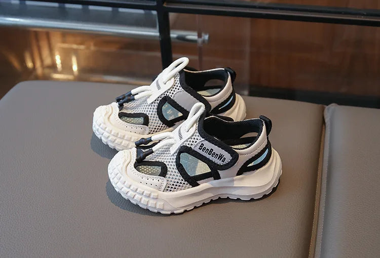 Kids Sport Sandals Summer Outdoor Casual Shoes Soft Breather Anti-slip Children Sneakers Unisex Boys Girls Close-toed Sandals