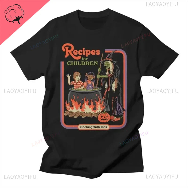Classic Vintage 90s Tshirt Women Men Grim Evil Series Tops Nostalgia Scary Alien Supernatural Graphic Tee Popular Halloween Tees