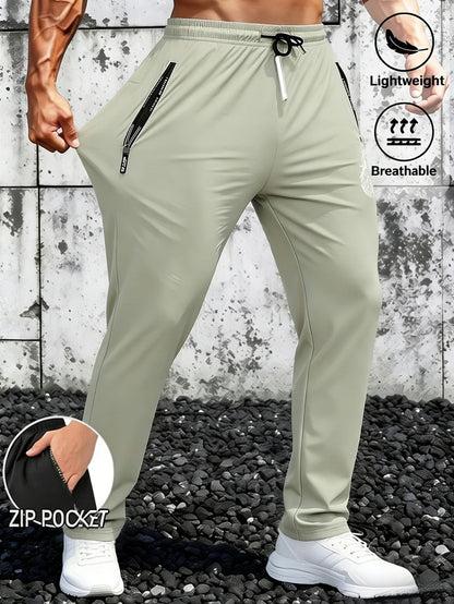 Mens Joggers Pants Men Gift Ice Silk T Shirt Quick Drying Summer Clothes Football Baggy Man Men's Sweatpants Fishing Trousers
