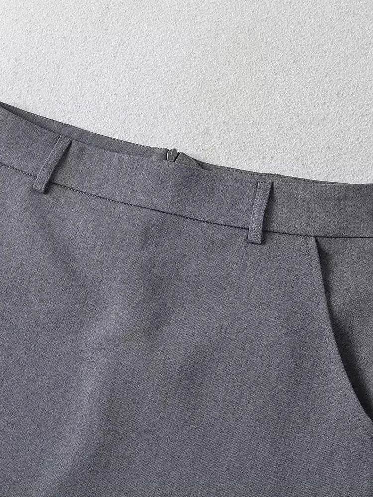 Women Fashion Solid Back Zipper A-Line Mini Skirt Vintage High Waist Female Chic Lady Skirts