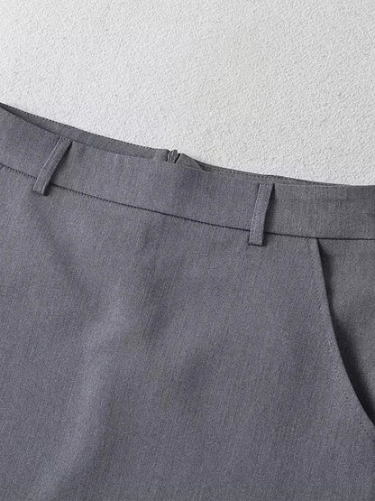 Women Fashion Solid Back Zipper A-Line Mini Skirt Vintage High Waist Female Chic Lady Skirts