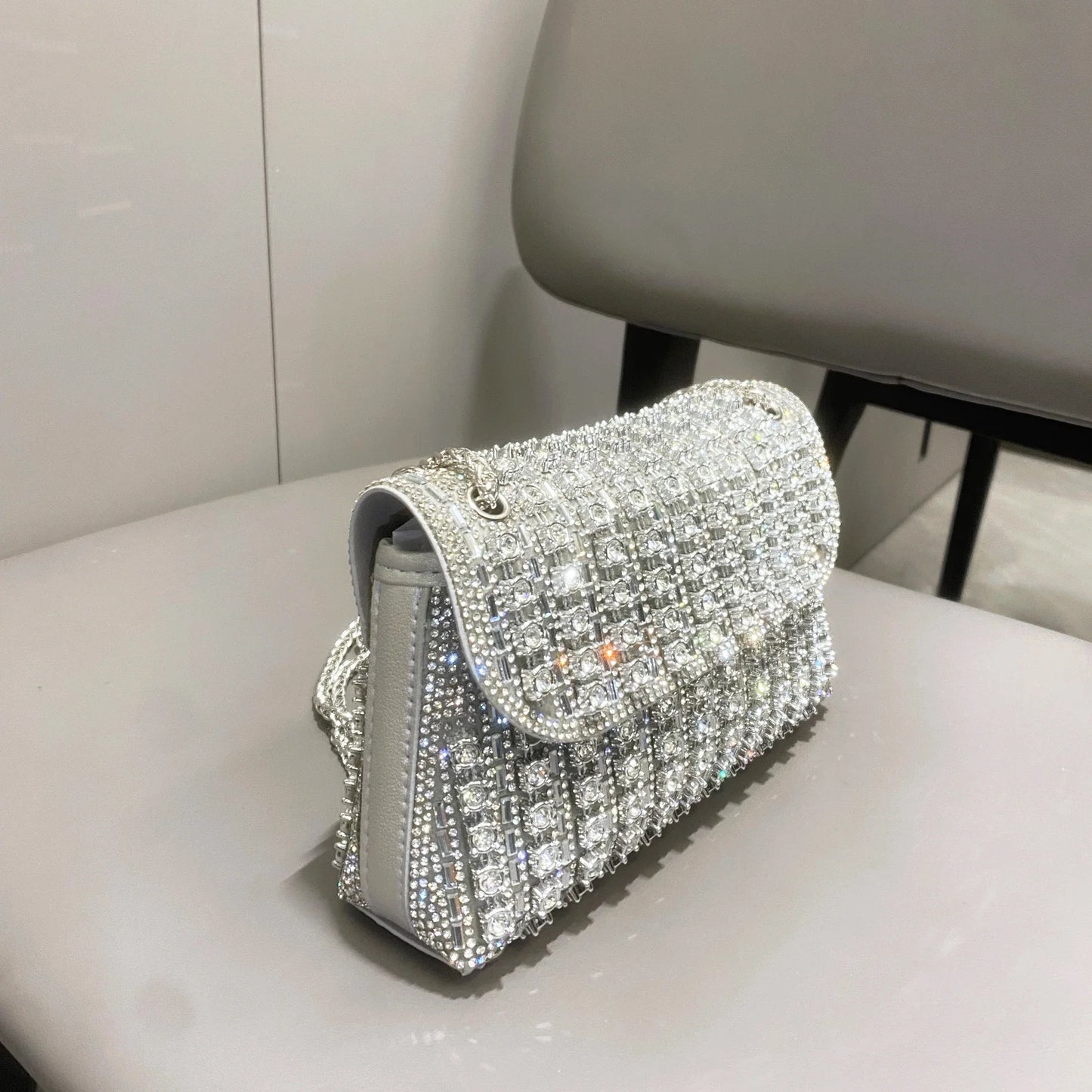 Rhinestones Evening clutch Bag Purses and handbag luxury Designer shoulder bag Shiny Crystal Clutch purse Woman's bag