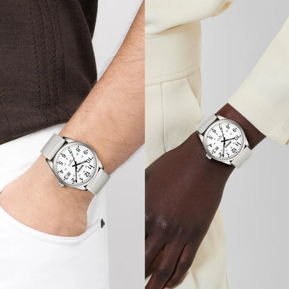 Men's Watch Simulated Quartz Sports Men's and Women's Watch 30 Waterproof Second Hand Luminous Easy to Read Dial