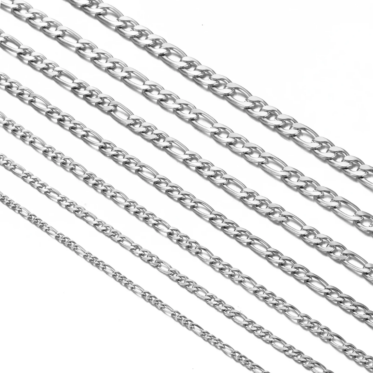 925 Sterling Silver Necklace 2-12mm Width 40-75cm Long Chain Lobster Clasp Men and Women Engagement Jewelry