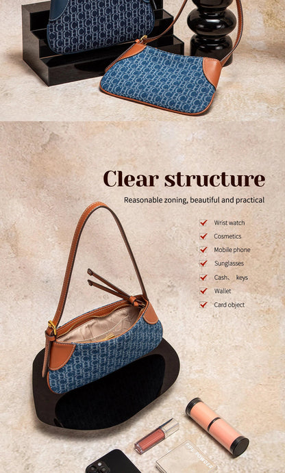 Fashionable Classic Retro Women's New Bag with Adjustable Shoulder Strap, Business Commuter Multi functional Shoulder Bag