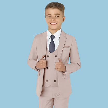 Fashionable Boy Christmas Party Suit Trendy Kids Holiday Formal Outfit For Children Winter Celebration Attire